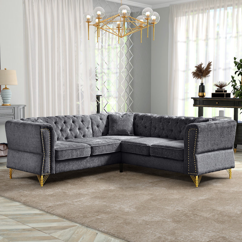 Chesterfield corner lounge discount